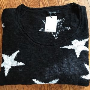 Olivaceous Black Star Sweater NEVER WORN